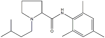 1-isopentyl-N-mesityl-2-pyrrolidinecarboxamide Structure