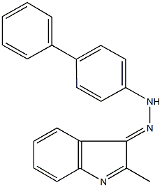 2-methyl-3H-indol-3-one [1,1'-biphenyl]-4-ylhydrazone,301157-18-6,结构式