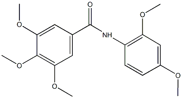 N-(2,4-dimethoxyphenyl)-3,4,5-trimethoxybenzamide Structure
