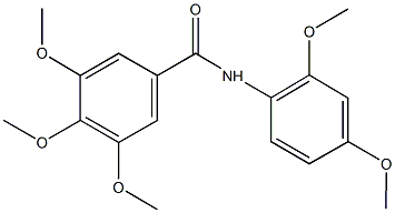 N-(2,4-dimethoxyphenyl)-3,4,5-trimethoxybenzamide 化学構造式