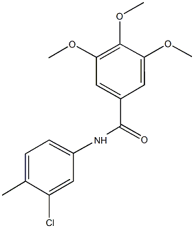 N-(3-chloro-4-methylphenyl)-3,4,5-trimethoxybenzamide Struktur