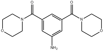 3,5-bis(4-morpholinylcarbonyl)phenylamine,301172-81-6,结构式