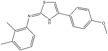 N-(2,3-dimethylphenyl)-4-(4-methoxyphenyl)-1,3-thiazol-2-amine,301192-98-3,结构式