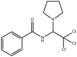 N-(2,2,2-trichloro-1-pyrrolidin-1-ylethyl)benzamide,301195-43-7,结构式