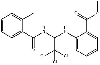 methyl 2-({2,2,2-trichloro-1-[(2-methylbenzoyl)amino]ethyl}amino)benzoate 结构式