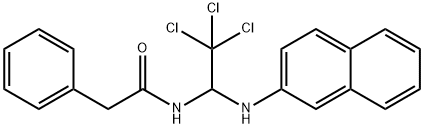 2-phenyl-N-[2,2,2-trichloro-1-(2-naphthylamino)ethyl]acetamide Structure