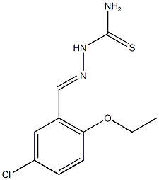 5-chloro-2-ethoxybenzaldehyde thiosemicarbazone 结构式