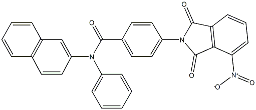4-{4-nitro-1,3-dioxo-1,3-dihydro-2H-isoindol-2-yl}-N-(2-naphthyl)-N-phenylbenzamide,301207-33-0,结构式