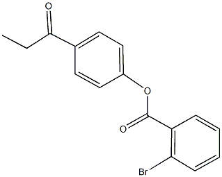 4-propionylphenyl 2-bromobenzoate Structure