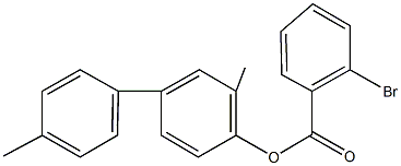 3,4'-dimethyl[1,1'-biphenyl]-4-yl 2-bromobenzoate Structure