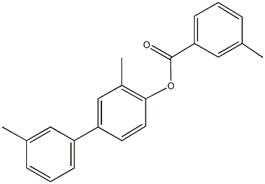 3,3'-dimethyl[1,1'-biphenyl]-4-yl 3-methylbenzoate Struktur