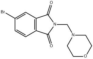 5-bromo-2-(4-morpholinylmethyl)-1H-isoindole-1,3(2H)-dione Structure