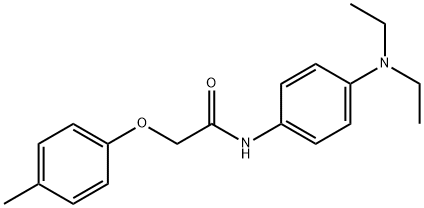 N-[4-(diethylamino)phenyl]-2-(4-methylphenoxy)acetamide,301225-38-7,结构式