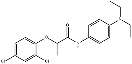 2-(2,4-dichlorophenoxy)-N-[4-(diethylamino)phenyl]propanamide Struktur