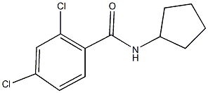 2,4-dichloro-N-cyclopentylbenzamide Structure