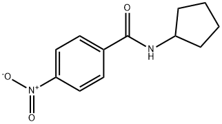 N-cyclopentyl-4-nitrobenzamide 结构式