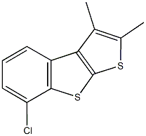 7-chloro-2,3-dimethylthieno[2,3-b][1]benzothiophene 结构式
