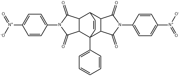 4,10-bis{4-nitrophenyl}-1-phenyl-4,10-diazatetracyclo[5.5.2.0~2,6~.0~8,12~]tetradec-13-ene-3,5,9,11-tetrone,301301-34-8,结构式