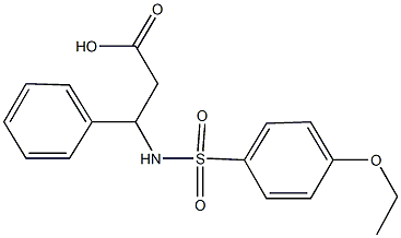 301314-90-9 N-[(4-ethoxyphenyl)sulfonyl]-3-phenyl-beta-alanine