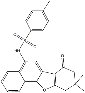 N-(9,9-dimethyl-7-oxo-7,8,9,10-tetrahydronaphtho[1,2-b][1]benzofuran-5-yl)-4-methylbenzenesulfonamide Structure