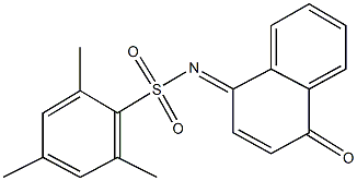 2,4,6-trimethyl-N-(4-oxo-1(4H)-naphthalenylidene)benzenesulfonamide,301315-33-3,结构式