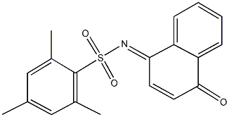 2,4,6-trimethyl-N-(4-oxo-1(4H)-naphthalenylidene)benzenesulfonamide 结构式