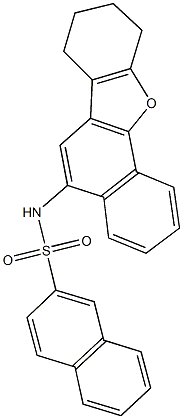 N-(7,8,9,10-tetrahydronaphtho[1,2-b][1]benzofuran-5-yl)-2-naphthalenesulfonamide Structure