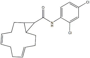 N-(2,4-dichlorophenyl)bicyclo[10.1.0]trideca-4,8-diene-13-carboxamide Structure