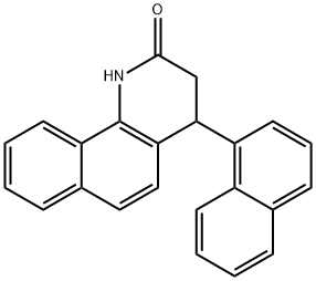 4-(1-naphthyl)-3,4-dihydrobenzo[h]quinolin-2(1H)-one 结构式