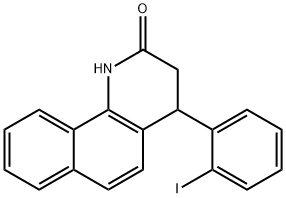 4-(2-iodophenyl)-3,4-dihydrobenzo[h]quinolin-2(1H)-one,301321-35-7,结构式