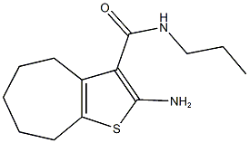 2-amino-N-propyl-5,6,7,8-tetrahydro-4H-cyclohepta[b]thiophene-3-carboxamide Structure