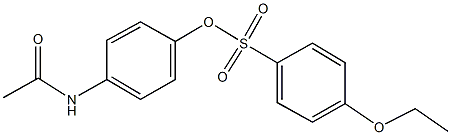 4-(acetylamino)phenyl 4-ethoxybenzenesulfonate Structure