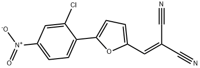 2-[(5-{2-chloro-4-nitrophenyl}-2-furyl)methylene]malononitrile,301348-84-5,结构式