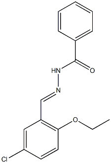 N'-(5-chloro-2-ethoxybenzylidene)benzohydrazide 结构式