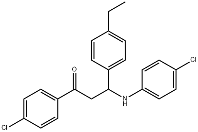 301352-71-6 3-(4-chloroanilino)-1-(4-chlorophenyl)-3-(4-ethylphenyl)-1-propanone