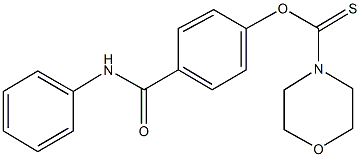 O-[4-(anilinocarbonyl)phenyl] 4-morpholinecarbothioate|