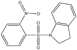 1-({2-nitrophenyl}sulfonyl)indoline Structure