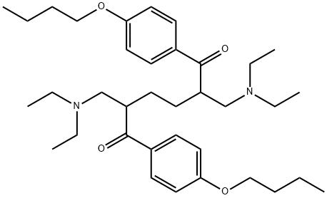 1,6-bis[4-(butyloxy)phenyl]-2,5-bis[(diethylamino)methyl]hexane-1,6-dione,301355-11-3,结构式
