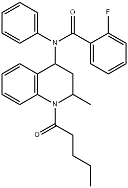 2-fluoro-N-(2-methyl-1-pentanoyl-1,2,3,4-tetrahydroquinolin-4-yl)-N-phenylbenzamide,301355-27-1,结构式