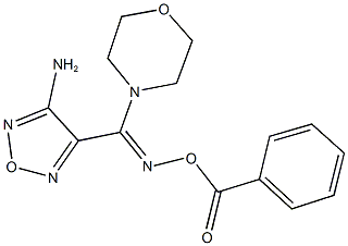 4-[[(benzoyloxy)imino](4-morpholinyl)methyl]-1,2,5-oxadiazol-3-ylamine 结构式