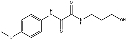 N~1~-(3-hydroxypropyl)-N~2~-(4-methoxyphenyl)ethanediamide Structure