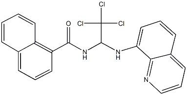 N-[2,2,2-trichloro-1-(8-quinolinylamino)ethyl]-1-naphthamide,301359-11-5,结构式