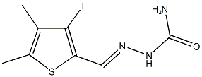 3-iodo-4,5-dimethylthiophene-2-carbaldehyde semicarbazone Struktur