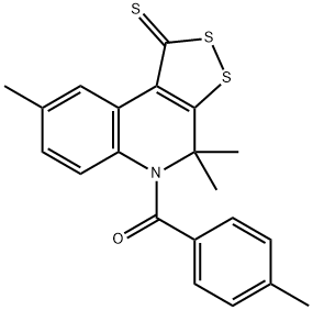 301655-51-6 4,4,8-trimethyl-5-(4-methylbenzoyl)-4,5-dihydro-1H-[1,2]dithiolo[3,4-c]quinoline-1-thione