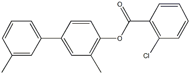 3,3'-dimethyl[1,1'-biphenyl]-4-yl 2-chlorobenzoate Structure