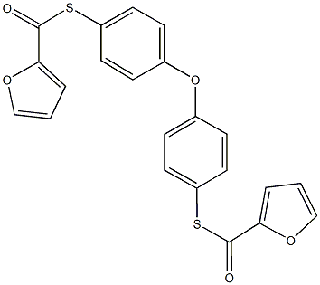 S-{4-[4-(2-furoylsulfanyl)phenoxy]phenyl} 2-furancarbothioate,301658-00-4,结构式