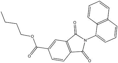 butyl 2-(1-naphthyl)-1,3-dioxoisoindoline-5-carboxylate,301658-14-0,结构式