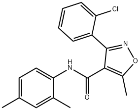 3-(2-chlorophenyl)-N-(2,4-dimethylphenyl)-5-methylisoxazole-4-carboxamide|