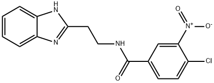 N-[2-(1H-benzimidazol-2-yl)ethyl]-4-chloro-3-nitrobenzamide Struktur