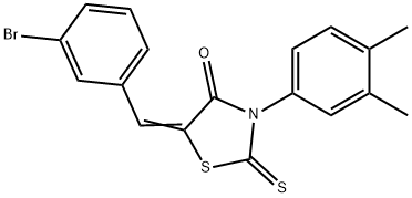 301687-32-1 5-(3-bromobenzylidene)-3-(3,4-dimethylphenyl)-2-thioxo-1,3-thiazolidin-4-one